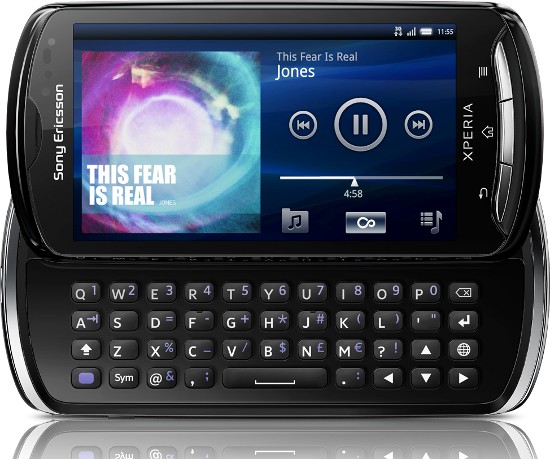 Android слайдер Sony Ericsson Xperia pro